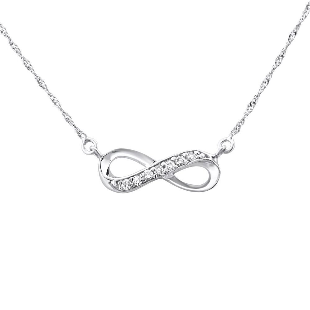 Sterling Silver Infinity Necklace​